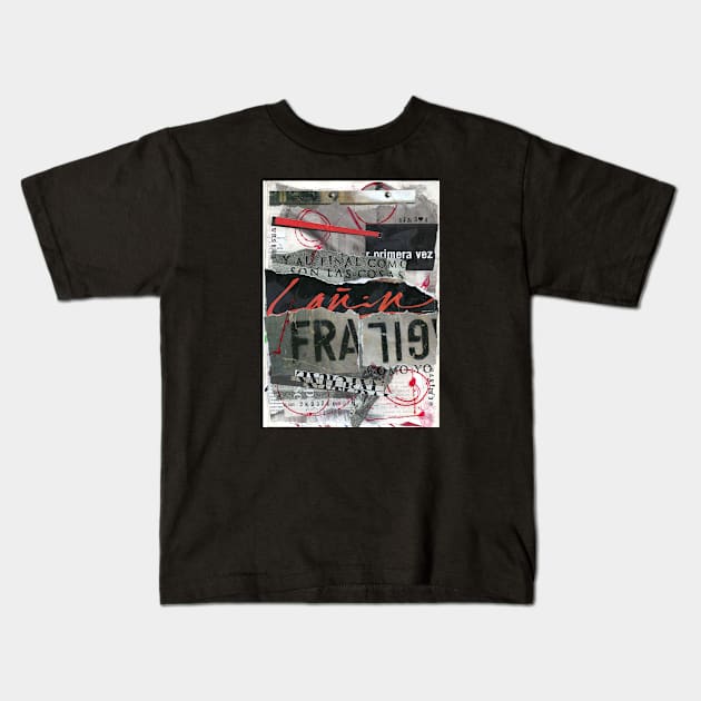 Fragility Kids T-Shirt by restagnocollage